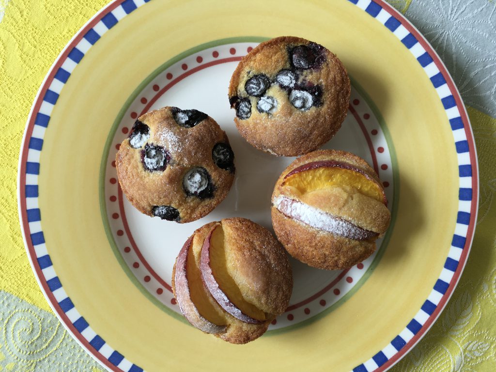 Polenta and Summer Fruit Muffins – Gochugaru Girl